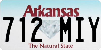 AR license plate 712MIY