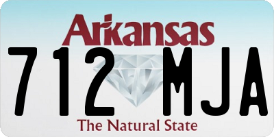 AR license plate 712MJA