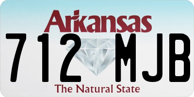 AR license plate 712MJB