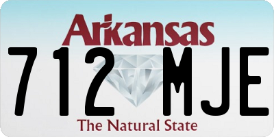 AR license plate 712MJE