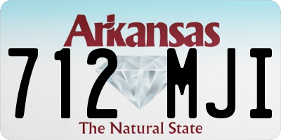 AR license plate 712MJI