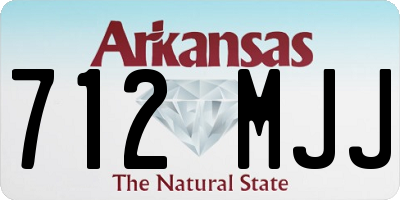 AR license plate 712MJJ