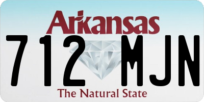 AR license plate 712MJN