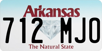 AR license plate 712MJO