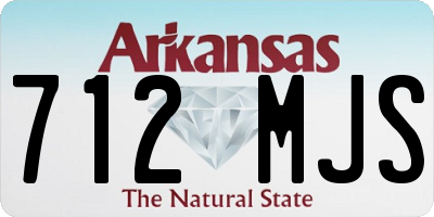 AR license plate 712MJS