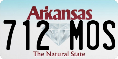 AR license plate 712MOS