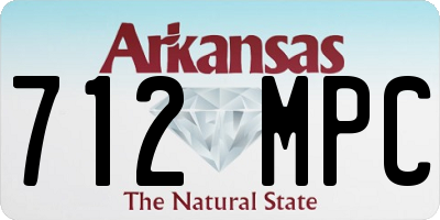 AR license plate 712MPC