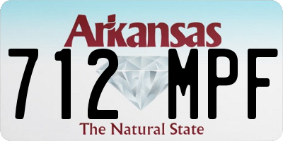 AR license plate 712MPF