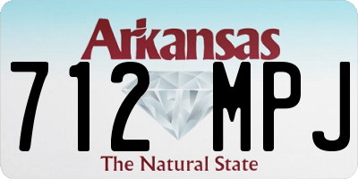 AR license plate 712MPJ