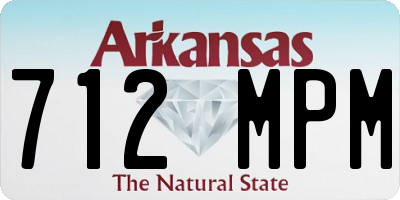 AR license plate 712MPM