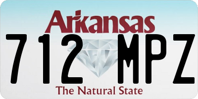 AR license plate 712MPZ