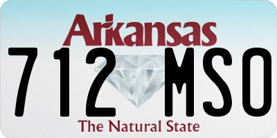 AR license plate 712MSO