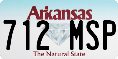 AR license plate 712MSP