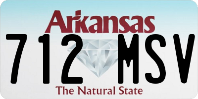 AR license plate 712MSV