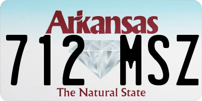 AR license plate 712MSZ