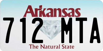 AR license plate 712MTA