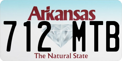 AR license plate 712MTB