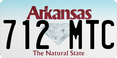 AR license plate 712MTC