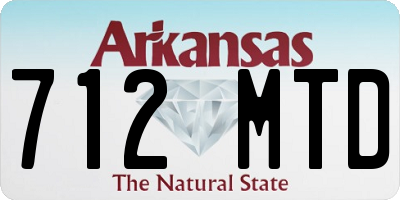 AR license plate 712MTD
