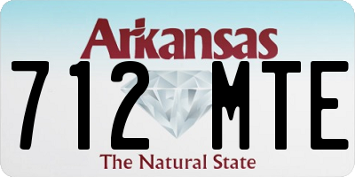 AR license plate 712MTE