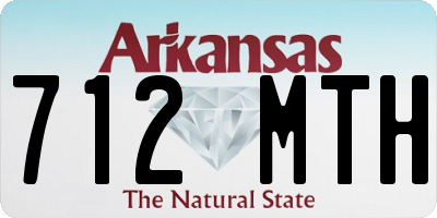 AR license plate 712MTH