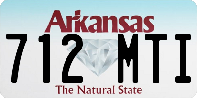 AR license plate 712MTI