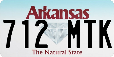 AR license plate 712MTK