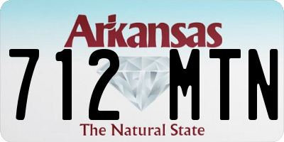 AR license plate 712MTN