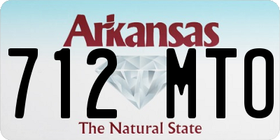 AR license plate 712MTO