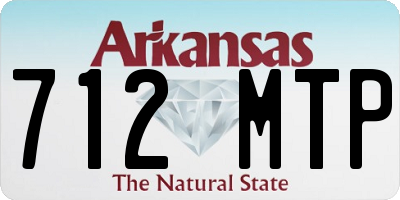 AR license plate 712MTP