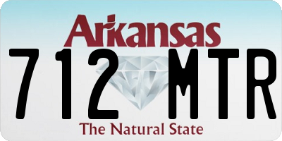 AR license plate 712MTR