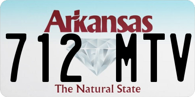 AR license plate 712MTV