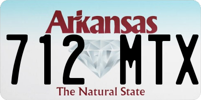 AR license plate 712MTX