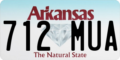 AR license plate 712MUA