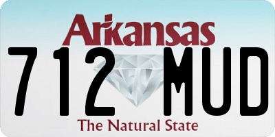 AR license plate 712MUD