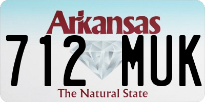AR license plate 712MUK