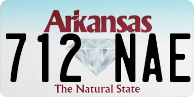 AR license plate 712NAE