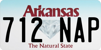 AR license plate 712NAP