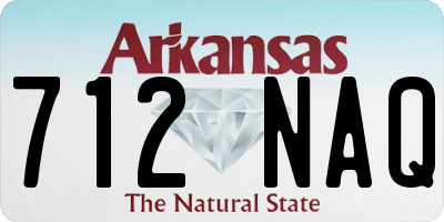 AR license plate 712NAQ