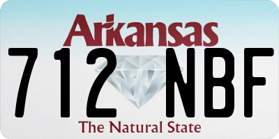 AR license plate 712NBF