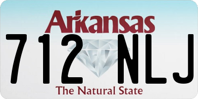 AR license plate 712NLJ