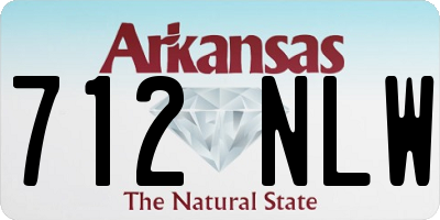AR license plate 712NLW