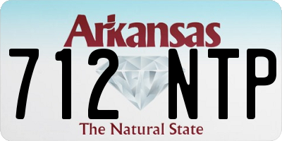 AR license plate 712NTP