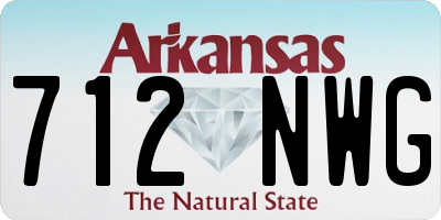 AR license plate 712NWG