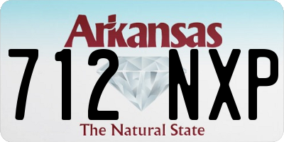 AR license plate 712NXP