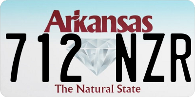 AR license plate 712NZR