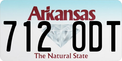 AR license plate 712ODT