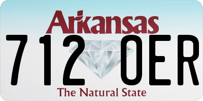 AR license plate 712OER