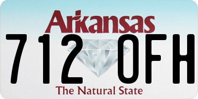 AR license plate 712OFH