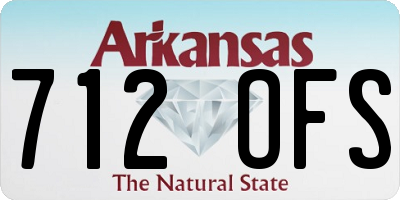 AR license plate 712OFS
